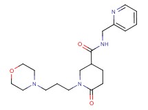 1-[3-(4-morpholinyl)propyl]-6-oxo-N-(2-pyridinylmethyl)-3-piperidinecarboxamide