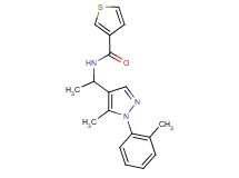 N-{1-[5-methyl-1-(2-methylphenyl)-1H-pyrazol-4-yl]ethyl}-3-thiophenecarboxamide