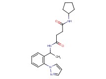 N-cyclopentyl-N'-{1-[2-(1H-pyrazol-1-yl)phenyl]ethyl}succinamide