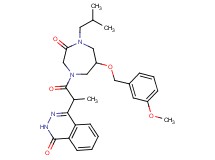 4-(2-{4-isobutyl-6-[(3-methoxybenzyl)oxy]-3-oxo-1,4-diazepan-1-yl}-1-methyl-2-oxoethyl)-1(2H)-phthalazinone