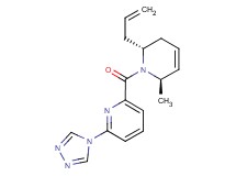 2-{[(2R*,6R*)-2-allyl-6-methyl-3,6-dihydropyridin-1(2H)-yl]carbonyl}-6-(4H-1,2,4-triazol-4-yl)pyridine