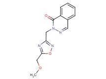2-{[5-(methoxymethyl)-1,2,4-oxadiazol-3-yl]methyl}phthalazin-1(2H)-one