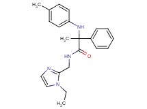 N-[(1-ethyl-1H-imidazol-2-yl)methyl]-2-[(4-methylphenyl)amino]-2-phenylpropanamide