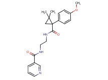 N-[2-({[1-(4-methoxyphenyl)-2,2-dimethylcyclopropyl]carbonyl}amino)ethyl]nicotinamide