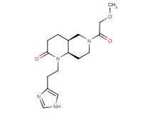 (4aS*,8aR*)-1-[2-(1H-imidazol-4-yl)ethyl]-6-(methoxyacetyl)octahydro-1,6-naphthyridin-2(1H)-one