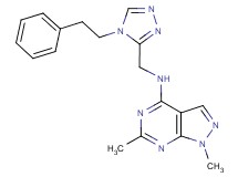 1,6-dimethyl-N-{[4-(2-phenylethyl)-4H-1,2,4-triazol-3-yl]methyl}-1H-pyrazolo[3,4-d]pyrimidin-4-amine