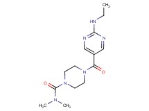 4-{[2-(ethylamino)-5-pyrimidinyl]carbonyl}-N,N-dimethyl-1-piperazinecarboxamide