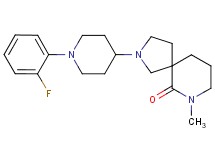 2-[1-(2-fluorophenyl)-4-piperidinyl]-7-methyl-2,7-diazaspiro[4.5]decan-6-one