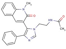 N-{2-[5-(1-methyl-2-oxo-1,2-dihydroquinolin-3-yl)-4-phenyl-1H-imidazol-1-yl]ethyl}acetamide