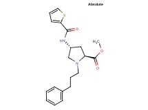 methyl (4R)-1-(3-phenylpropyl)-4-[(2-thienylcarbonyl)amino]-L-prolinate