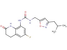 N-(6-fluoro-2-oxo-1,2,3,4-tetrahydroquinolin-8-yl)-N'-[(3-isobutylisoxazol-5-yl)methyl]urea