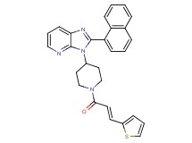 2-(1-naphthyl)-3-{1-[(2E)-3-(2-thienyl)-2-propenoyl]-4-piperidinyl}-3H-imidazo[4,5-b]pyridine
