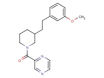 2-({3-[2-(3-methoxyphenyl)ethyl]-1-piperidinyl}carbonyl)pyrazine