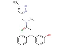 3-(2-chlorophenyl)-3-(3-hydroxyphenyl)-N-methyl-N-[(5-methyl-1H-pyrazol-3-yl)methyl]propanamide