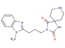 3-[3-(1-methyl-1H-benzimidazol-2-yl)propyl]-1,3,8-triazaspiro[4.5]decane-2,4-dione