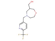 (4-{[6-(trifluoromethyl)pyridin-3-yl]methyl}-1,4-oxazepan-6-yl)methanol