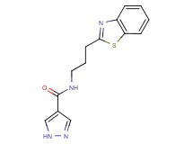 N-[3-(1,3-benzothiazol-2-yl)propyl]-1H-pyrazole-4-carboxamide