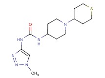 N-(1-methyl-1H-1,2,3-triazol-4-yl)-N'-[1-(tetrahydro-2H-thiopyran-4-yl)piperidin-4-yl]urea