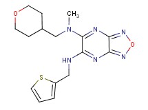 N-methyl-N-(tetrahydro-2H-pyran-4-ylmethyl)-N'-(2-thienylmethyl)[1,2,5]oxadiazolo[3,4-b]pyrazine-5,6-diamine