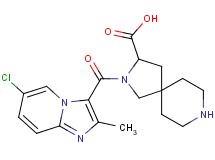 2-[(6-chloro-2-methylimidazo[1,2-a]pyridin-3-yl)carbonyl]-2,8-diazaspiro[4.5]decane-3-carboxylic acid