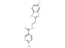 6-amino-N-[2-(5-chloro-1H-benzimidazol-2-yl)ethyl]nicotinamide