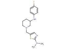 1-{[2-(dimethylamino)-1,3-thiazol-5-yl]methyl}-N-(4-fluorophenyl)-3-piperidinamine