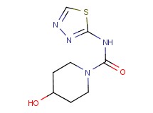 4-hydroxy-N-1,3,4-thiadiazol-2-ylpiperidine-1-carboxamide