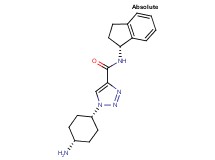 1-(cis-4-aminocyclohexyl)-N-[(1R)-2,3-dihydro-1H-inden-1-yl]-1H-1,2,3-triazole-4-carboxamide