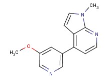 4-(5-methoxy-3-pyridinyl)-1-methyl-1H-pyrrolo[2,3-b]pyridine