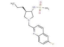 N-{(3S*,4R*)-1-[(6-fluoro-2-quinolinyl)methyl]-4-propyl-3-pyrrolidinyl}methanesulfonamide