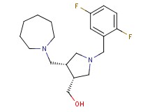 [(3R*,4R*)-4-(azepan-1-ylmethyl)-1-(2,5-difluorobenzyl)pyrrolidin-3-yl]methanol