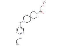 N-ethyl-5-{[9-(methoxyacetyl)-3,9-diazaspiro[5.5]undec-3-yl]methyl}pyrimidin-2-amine