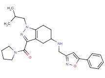1-isobutyl-N-[(5-phenyl-3-isoxazolyl)methyl]-3-(1-pyrrolidinylcarbonyl)-4,5,6,7-tetrahydro-1H-indazol-5-amine