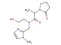 N-(2-hydroxyethyl)-N-[(1-methyl-1H-imidazol-2-yl)methyl]-2-(2-oxopyrrolidin-1-yl)propanamide