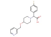 (4-fluorophenyl)[4-(pyridin-3-ylmethoxy)piperidin-1-yl]acetic acid