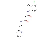 N-(3-chloro-2-methylphenyl)-N'-(2-pyridin-2-ylethyl)malonamide
