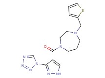 1-{[3-(1H-tetrazol-1-yl)-1H-pyrazol-4-yl]carbonyl}-4-(2-thienylmethyl)-1,4-diazepane