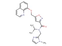 N-isopropyl-N-[(1-methyl-1H-imidazol-2-yl)methyl]-5-[(8-quinolinyloxy)methyl]-3-isoxazolecarboxamide