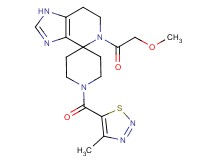 5-(methoxyacetyl)-1'-[(4-methyl-1,2,3-thiadiazol-5-yl)carbonyl]-1,5,6,7-tetrahydrospiro[imidazo[4,5-c]pyridine-4,4'-piperidine]
