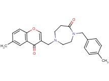 4-(4-methylbenzyl)-1-[(6-methyl-4-oxo-4H-chromen-3-yl)methyl]-1,4-diazepan-5-one