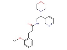 3-(2-methoxyphenyl)-N-(2-morpholin-4-yl-2-pyridin-3-ylethyl)propanamide