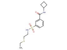 N-cyclobutyl-3-({[2-(ethylthio)ethyl]amino}sulfonyl)benzamide