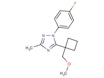 1-(4-fluorophenyl)-5-[1-(methoxymethyl)cyclobutyl]-3-methyl-1H-1,2,4-triazole