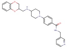 4-{4-[(2,3-dihydro-1,4-benzodioxin-2-ylmethyl)amino]-1-piperidinyl}-N-(3-pyridinylmethyl)benzamide