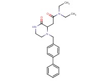 2-[1-(4-biphenylylmethyl)-3-oxo-2-piperazinyl]-N,N-diethylacetamide
