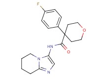 4-(4-fluorophenyl)-N-(5,6,7,8-tetrahydroimidazo[1,2-a]pyridin-3-yl)tetrahydro-2H-pyran-4-carboxamide