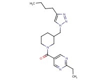5-({3-[(4-butyl-1H-1,2,3-triazol-1-yl)methyl]piperidin-1-yl}carbonyl)-2-ethylpyrimidine