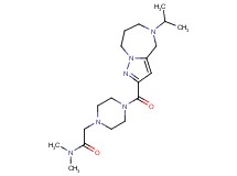 2-{4-[(5-isopropyl-5,6,7,8-tetrahydro-4H-pyrazolo[1,5-a][1,4]diazepin-2-yl)carbonyl]piperazin-1-yl}-N,N-dimethylacetamide
