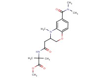 methyl 2-[({6-[(dimethylamino)carbonyl]-4-methyl-3,4-dihydro-2H-1,4-benzoxazin-3-yl}acetyl)amino]-2-methylpropanoate