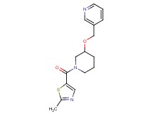 3-[({1-[(2-methyl-1,3-thiazol-5-yl)carbonyl]-3-piperidinyl}oxy)methyl]pyridine